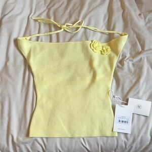 Peppermayo Yellow Knit Top